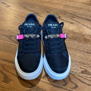 Prada Limited Edition Pink Strap Sneaker